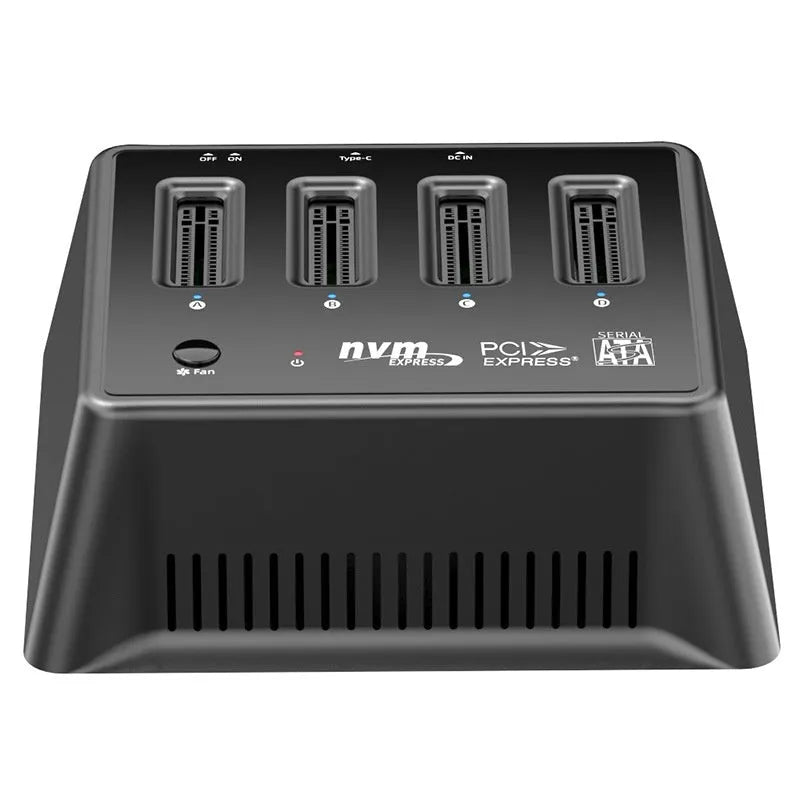 M.2 dual protocol SSD base with aluminium alloy construction showing dimensions