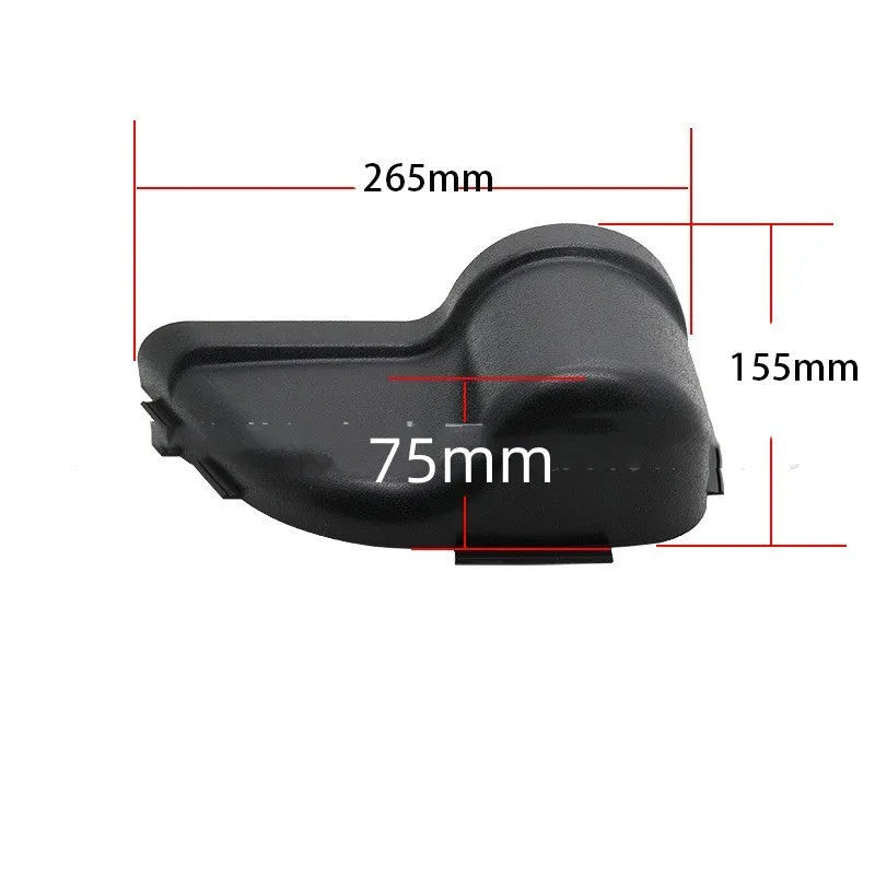 Black ABS plastic door storage organiser for Jeep Wrangler JK and JL models