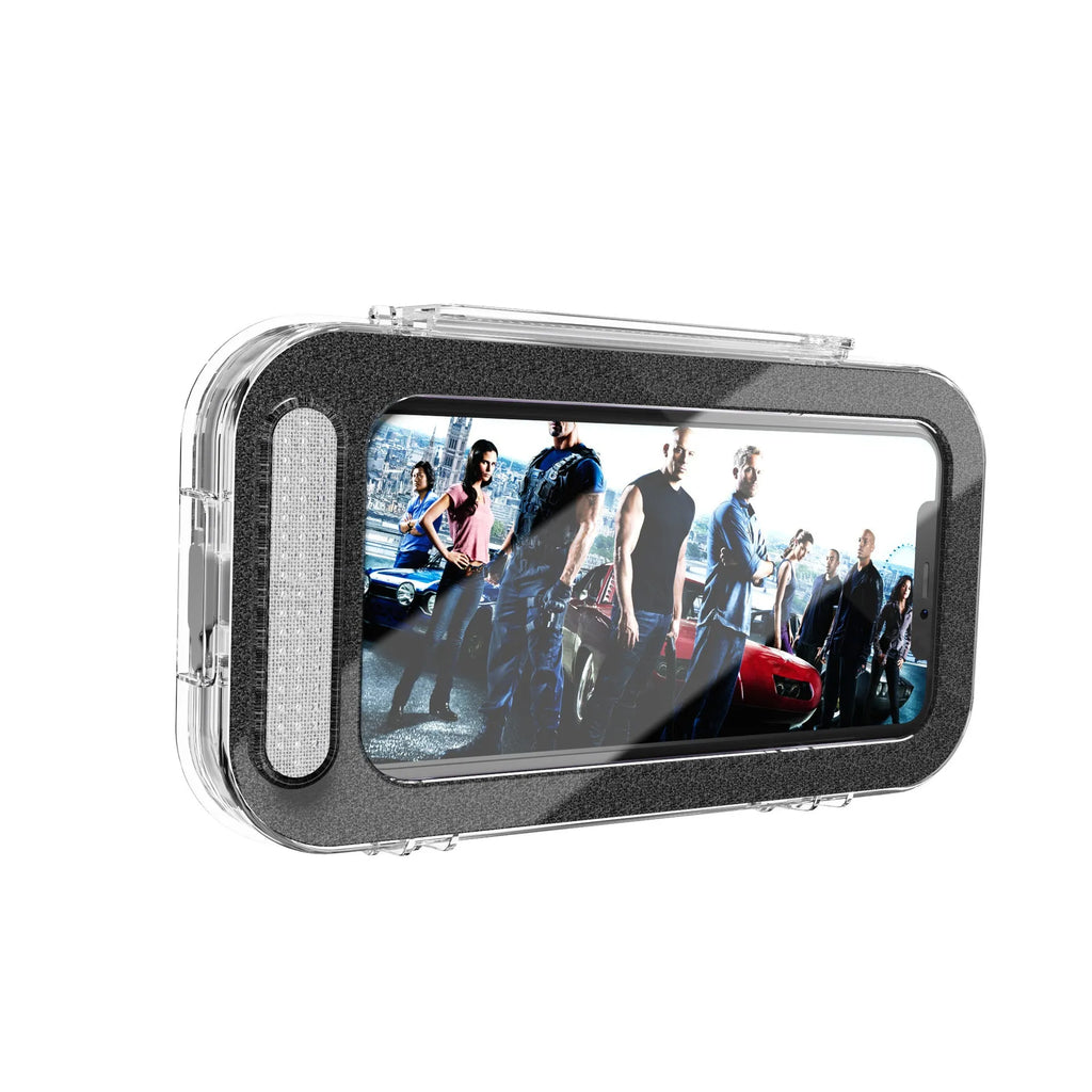 Bicycle motorcycle mobile phone holder with ABS PC silicone rearview mirror mount attachment
