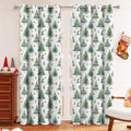 Christmas Forest colour punching decoration shading curtain in modern simplicity style