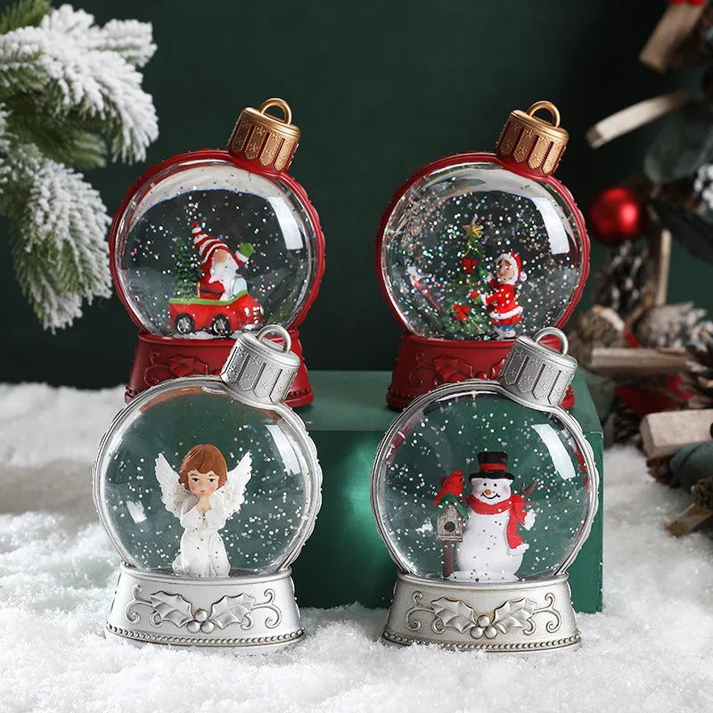 Christmas LED flat light decoration showing festive character design with battery-powered illumination