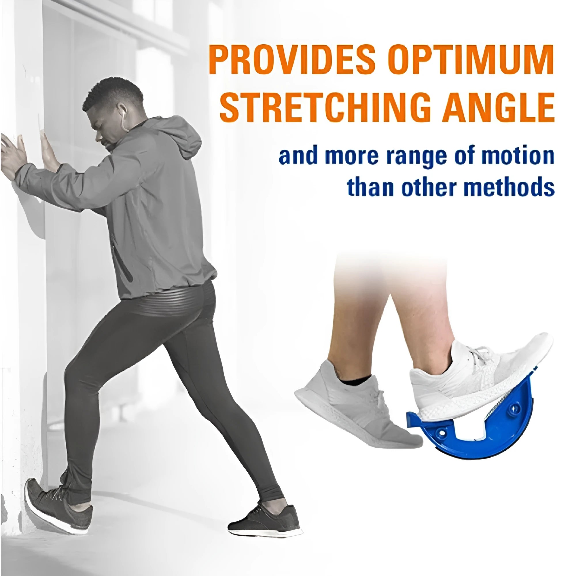 Treasure blue ABS plastic household leg stretcher with diagonal pedal design