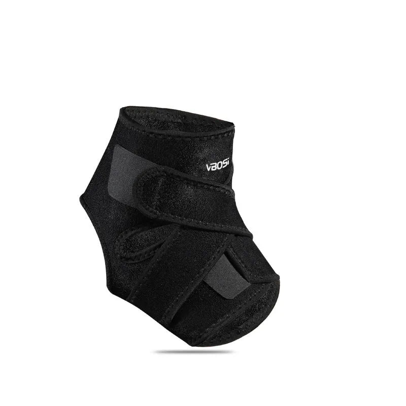 Black SBR ankle support brace for taekwondo and mountaineering, single pack, adult average size