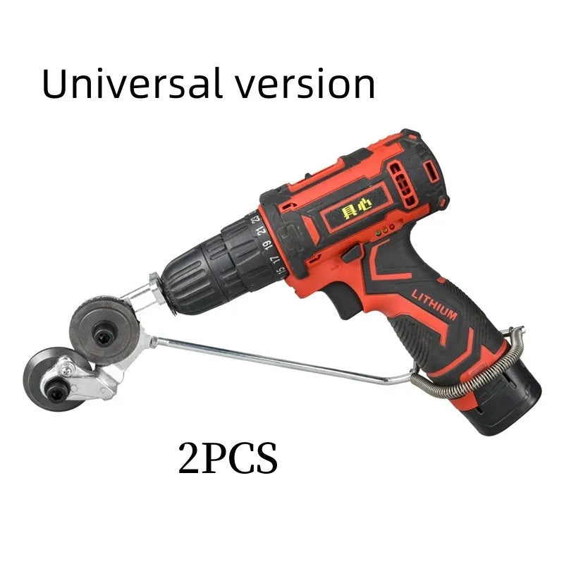 Electric drill shears attachment with 45# steel head for cutting iron sheet, universal drill fit, 1 2 4 piece packs