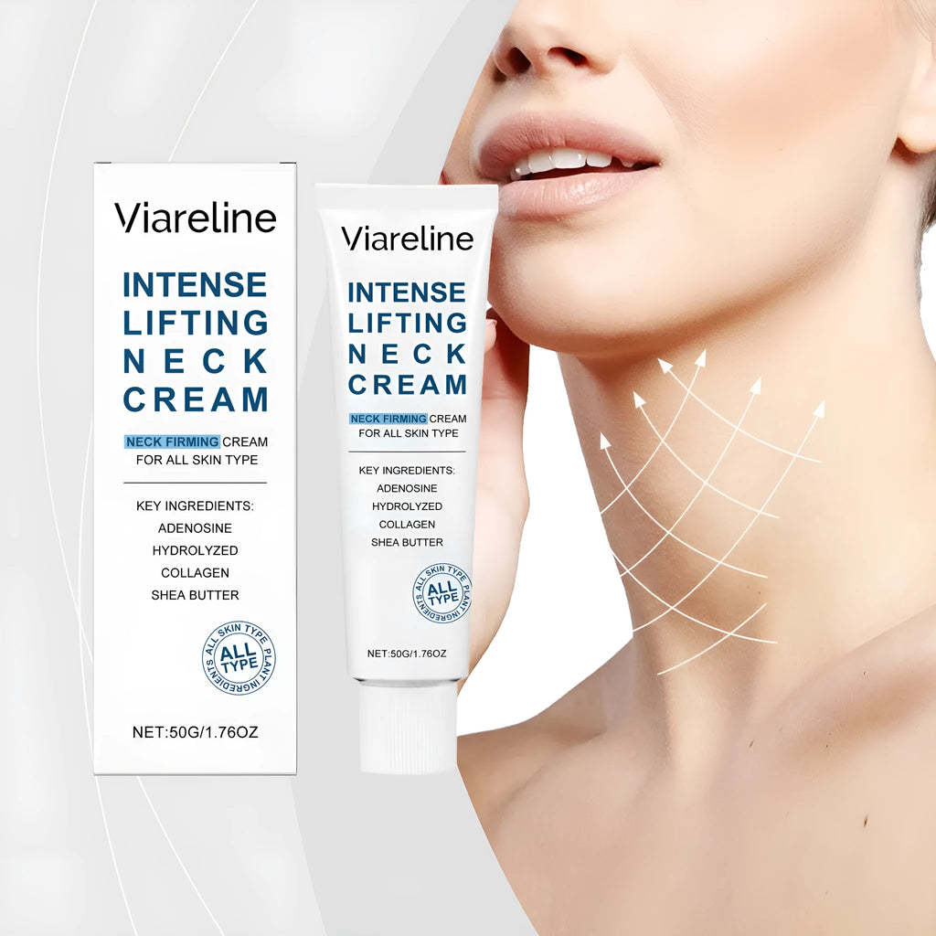 50g jar of lifting and tightening neck cream with hydrolysed collagen and sodium hyaluronate