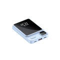 Magnetic power bank 20000mAh in black plastic shell with compact design