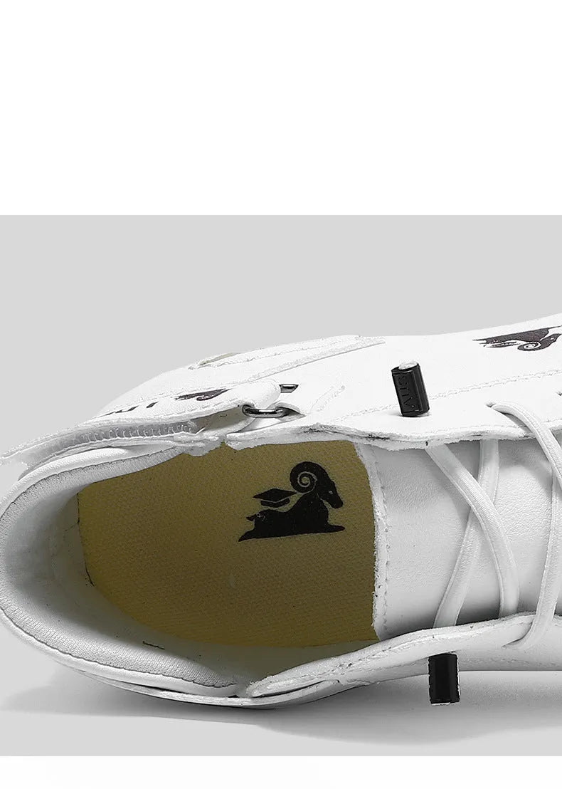 Octopus men's high-top casual shoes in khaki with a microfibre upper and rubber sole.