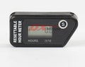 Black waterproof LCD maintenance timer for ATV motorcycle motorboat lawn mower generator service reminders