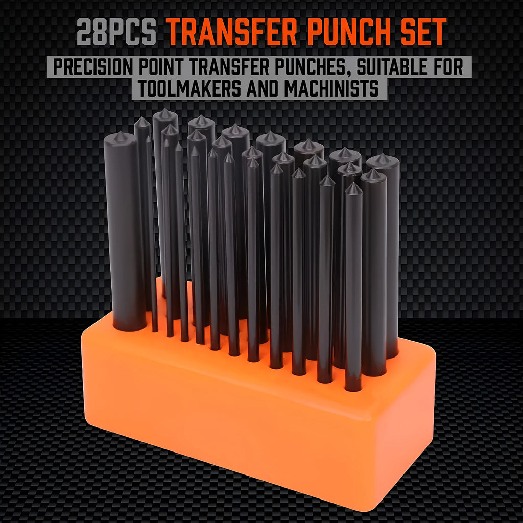 Orange punch needle tool with metal mould accessories for textile crafts
