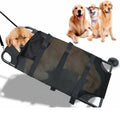 Large black foldable aluminium pet stretcher for emergency dog transport