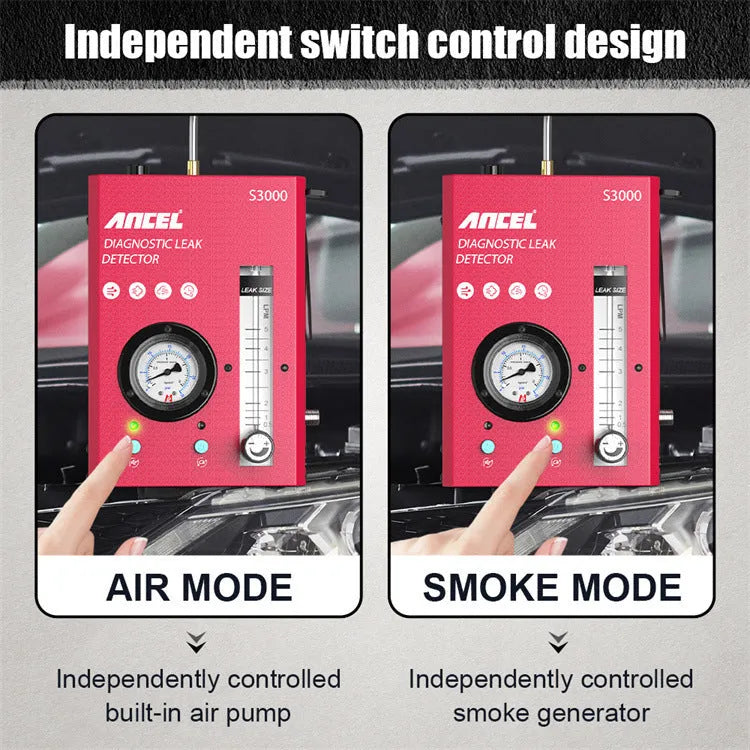 S3000 car smoke detector vacuum leak tool for automotive intake system diagnostics