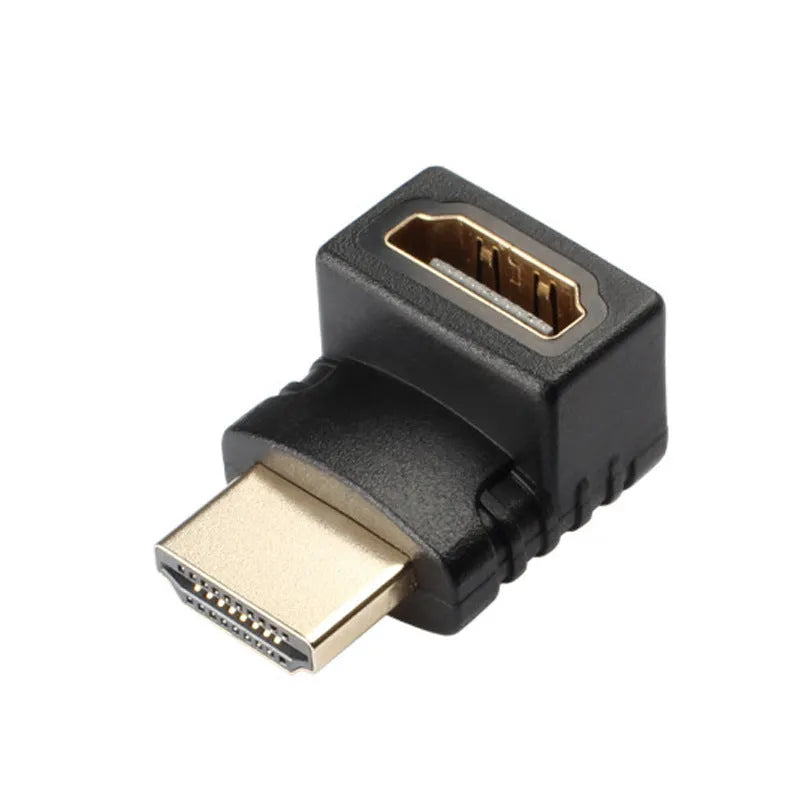 270 degree HDMI adapter cable square bent up and down for laptop and TV use