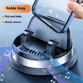 YQ09 Rotating Support gray and black dashboard phone holder with 360 degree rotation and suction cup