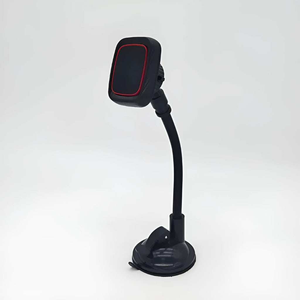 Hose black coloured universal car phone holder with long brush design for air vent or windshield mounting