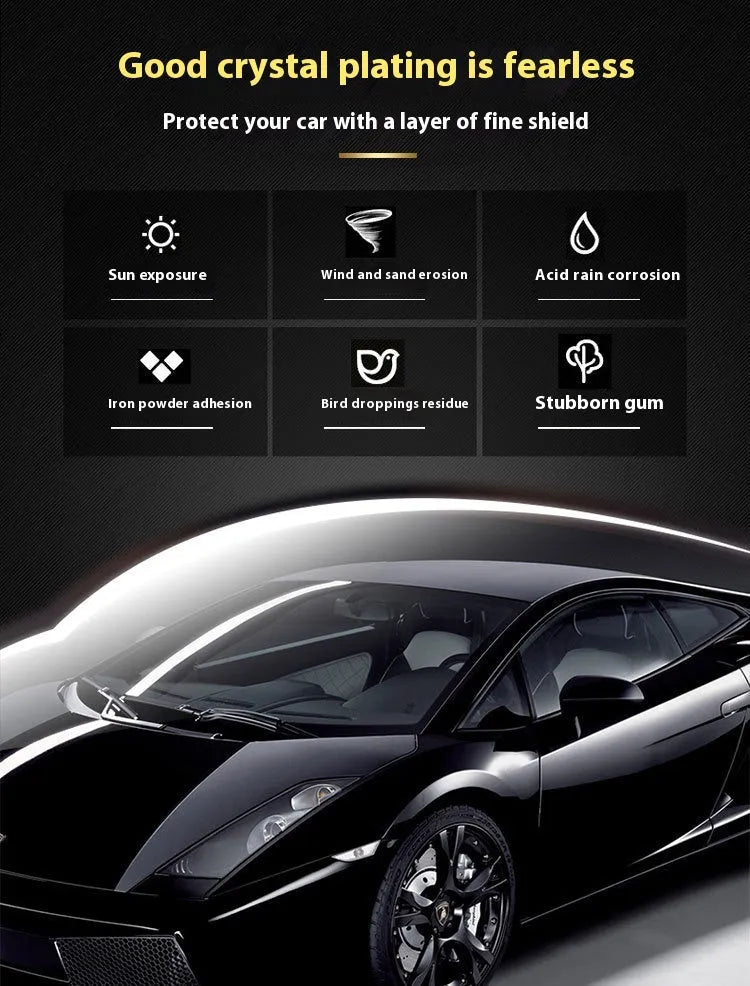 Automotive nano ceramic crystal coating 50ml graphene plated crystal silica-based paint protection in large box
