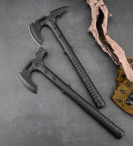 Multi functional high carbon steel engineer axe with 58 hardness for chopping wood with axe bag