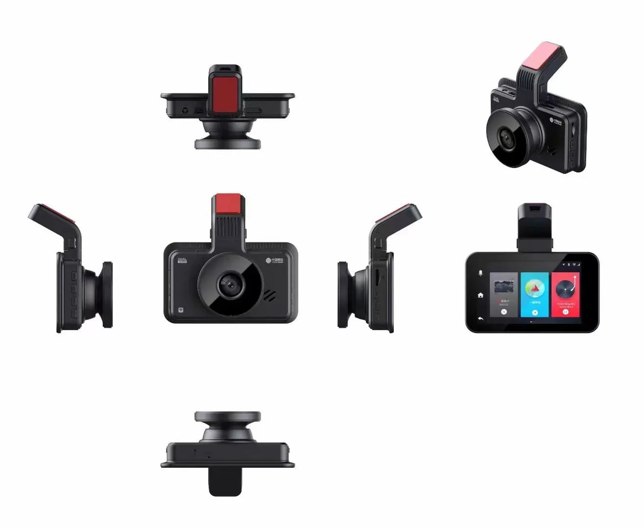 3-inch HD car DVR dashboard camera with dual lens for front and back vehicle recording