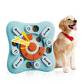 Light blue ABS interactive dog toy with vocalisation feature, compact handheld pet toy for play