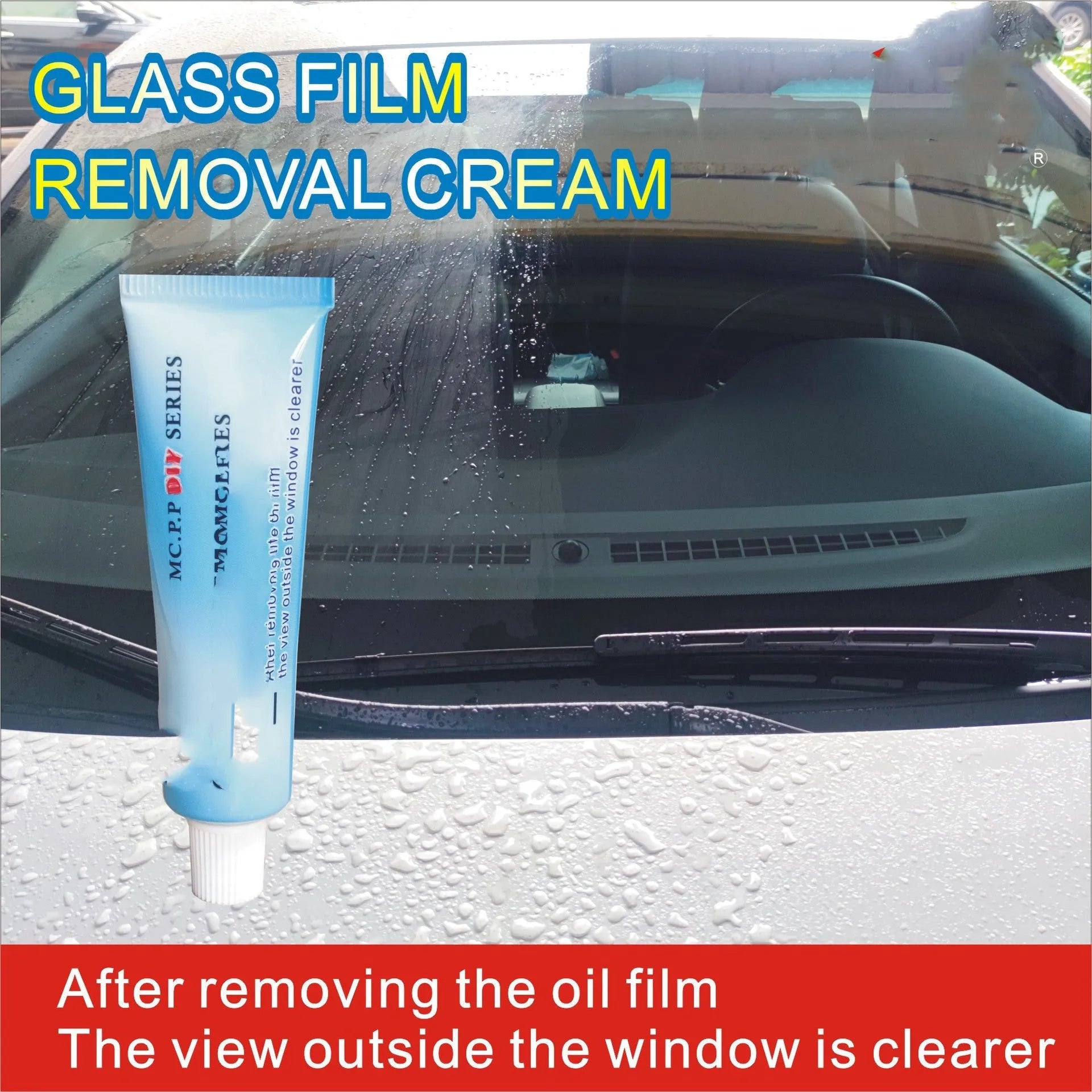 15ml white automotive glass anti-fog spray with application bag for car windows