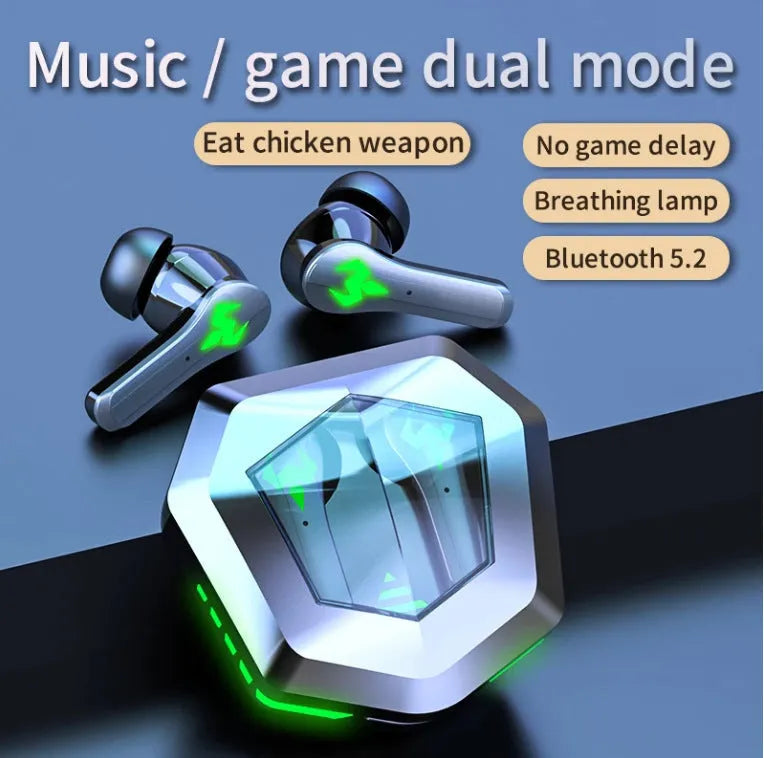 Black N35 wireless gaming headset with private mould in-ear design and Bluetooth connectivity