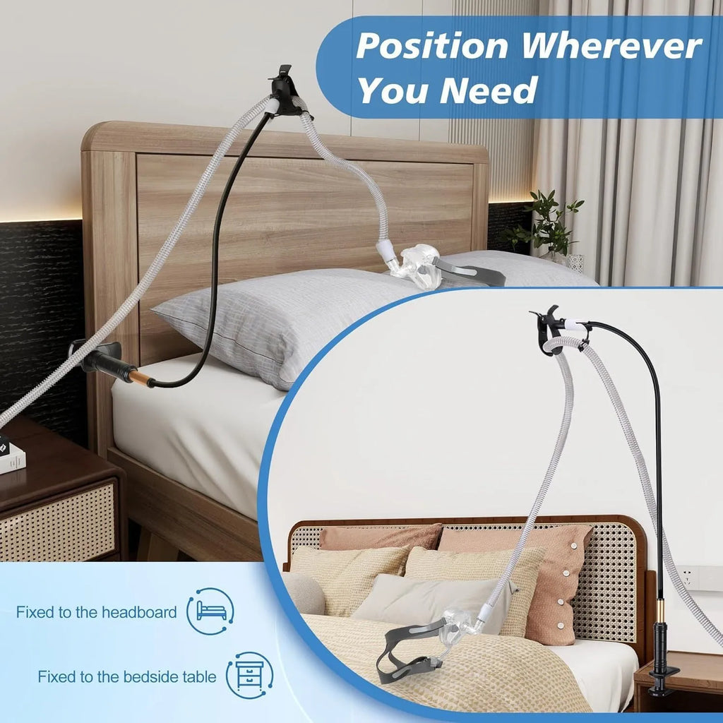 Aluminium alloy ventilator hose bracket for bedside medical tubing management