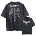 Oversized men's cotton T-shirt with drop-shoulder sleeves in loose fit design