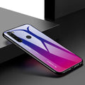 Gradient 6A glass all-inclusive back cover phone case for VIVO X27 in a simple solid colour style