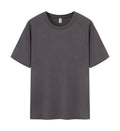 Men's solid colour pure cotton short-sleeve T-shirt on a hanger