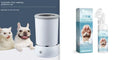 White and blue pet paw cleaning cup with silicone bristles for dogs and cats