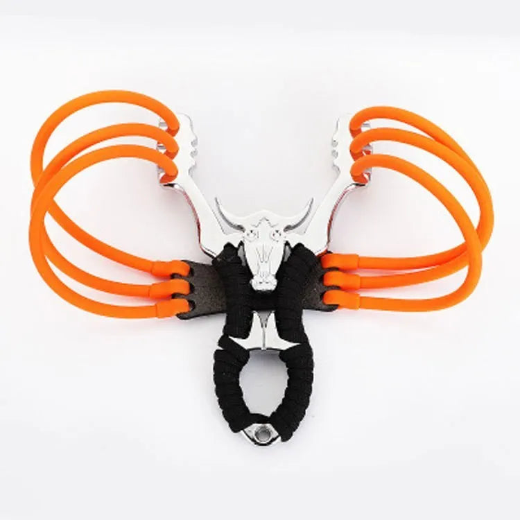 Traditional zinc alloy outdoor slingshot with Dawei power card ball bow design
