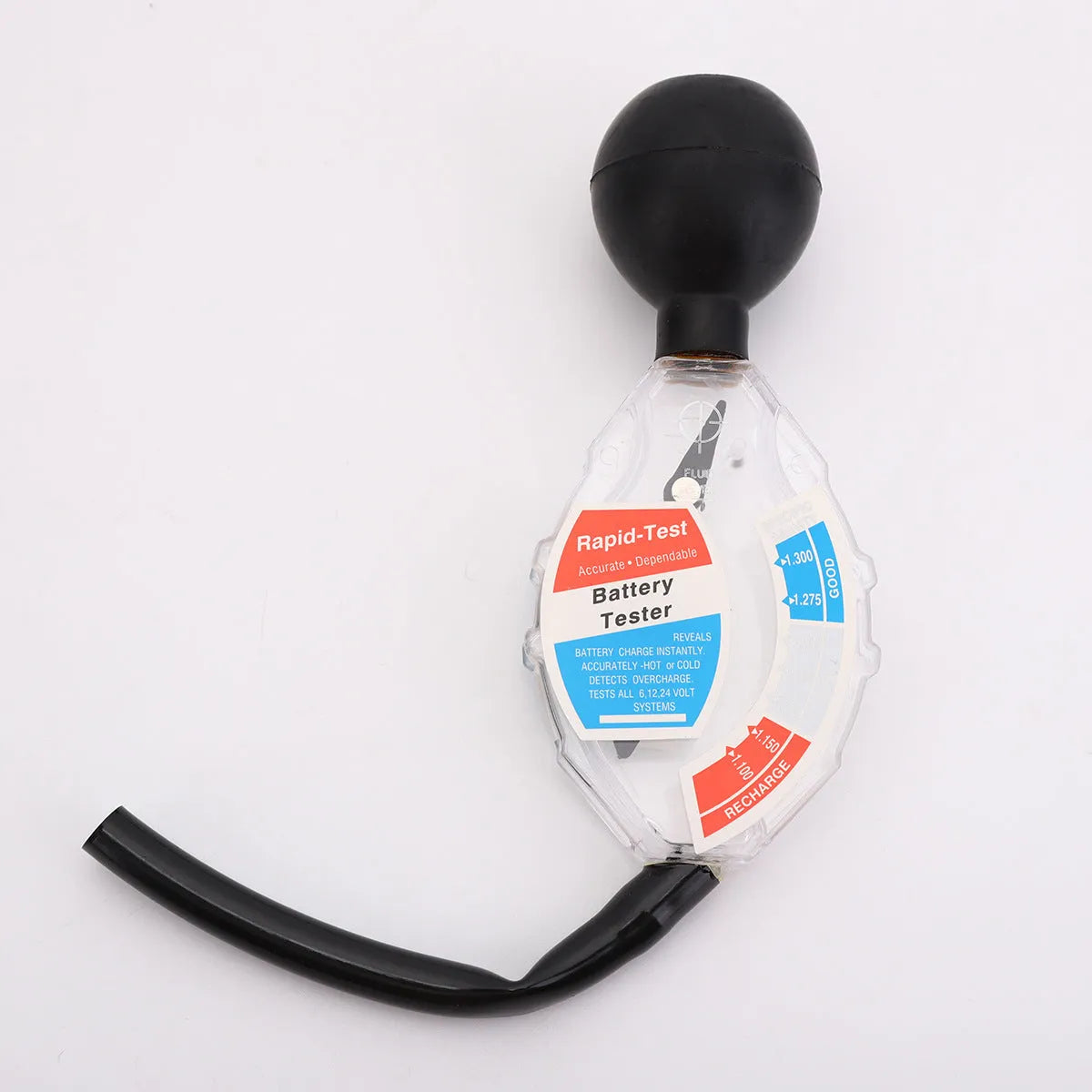 ABS plastic battery hydrometer analyser for lead acid electrolyte testing with suction mechanism