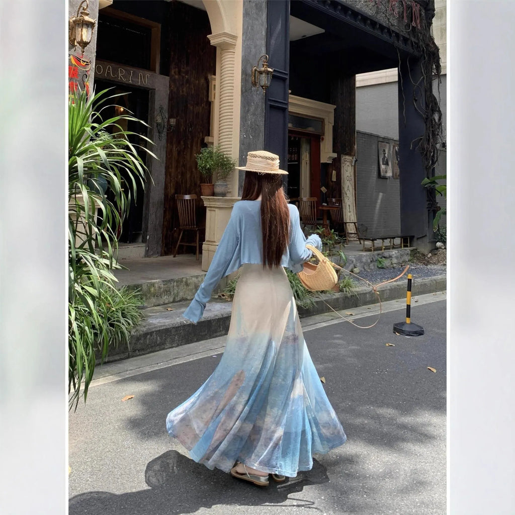 Sleeveless high waist fishtail midi dress in suspender dress colour, spandex fabric, sizes S M L