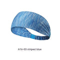 Quick-drying antiperspirant polyester fibre yoga hair band for women, striped red design