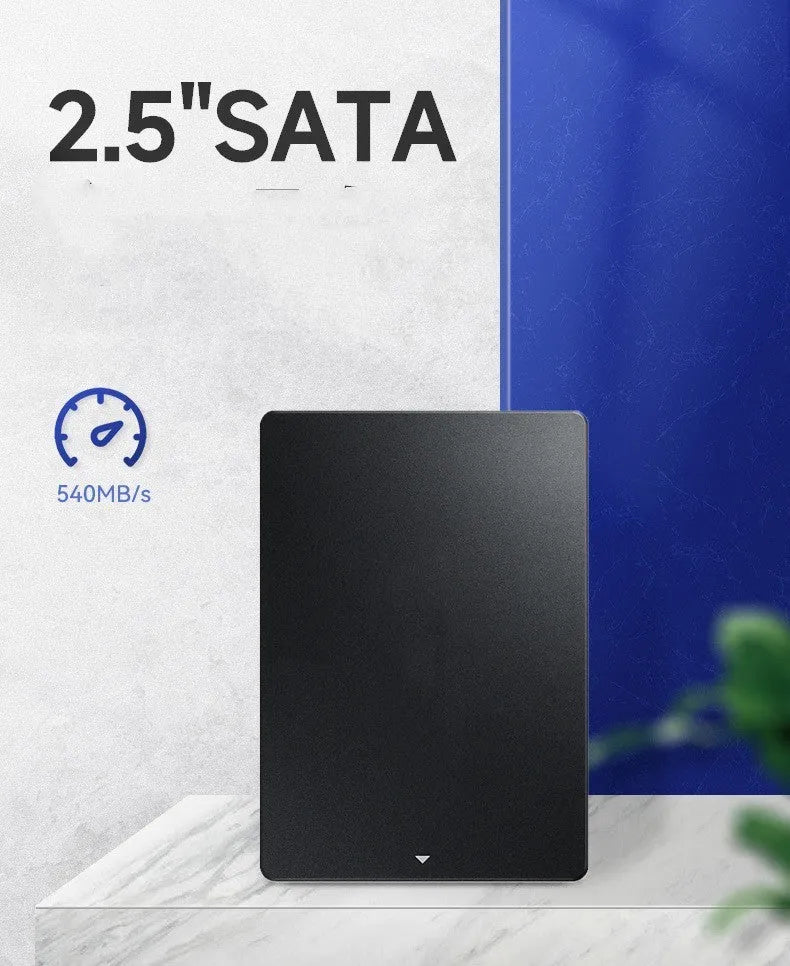 2.5-inch 7mm internal SSD for desktop and laptop, TLC flash, capacities 64GB to 2TB