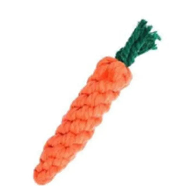 Easter pet party decor kit with two plush carrots, triangle bib, and hair hoop in multicolour polyester cotton rope