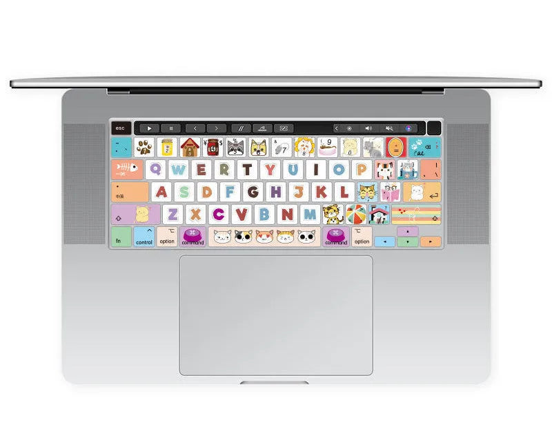 Colourful TPU keyboard protective film for Apple MacBook Pro Air 13.3 inch laptop