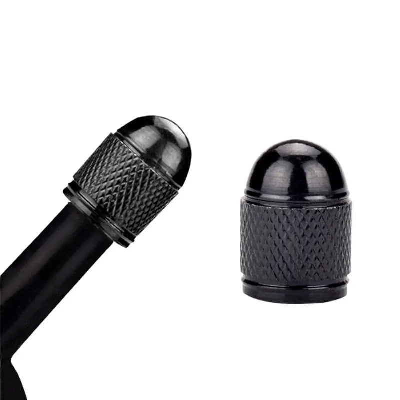 Aluminium alloy mountain bike tyre valve cap in a choice of five colours
