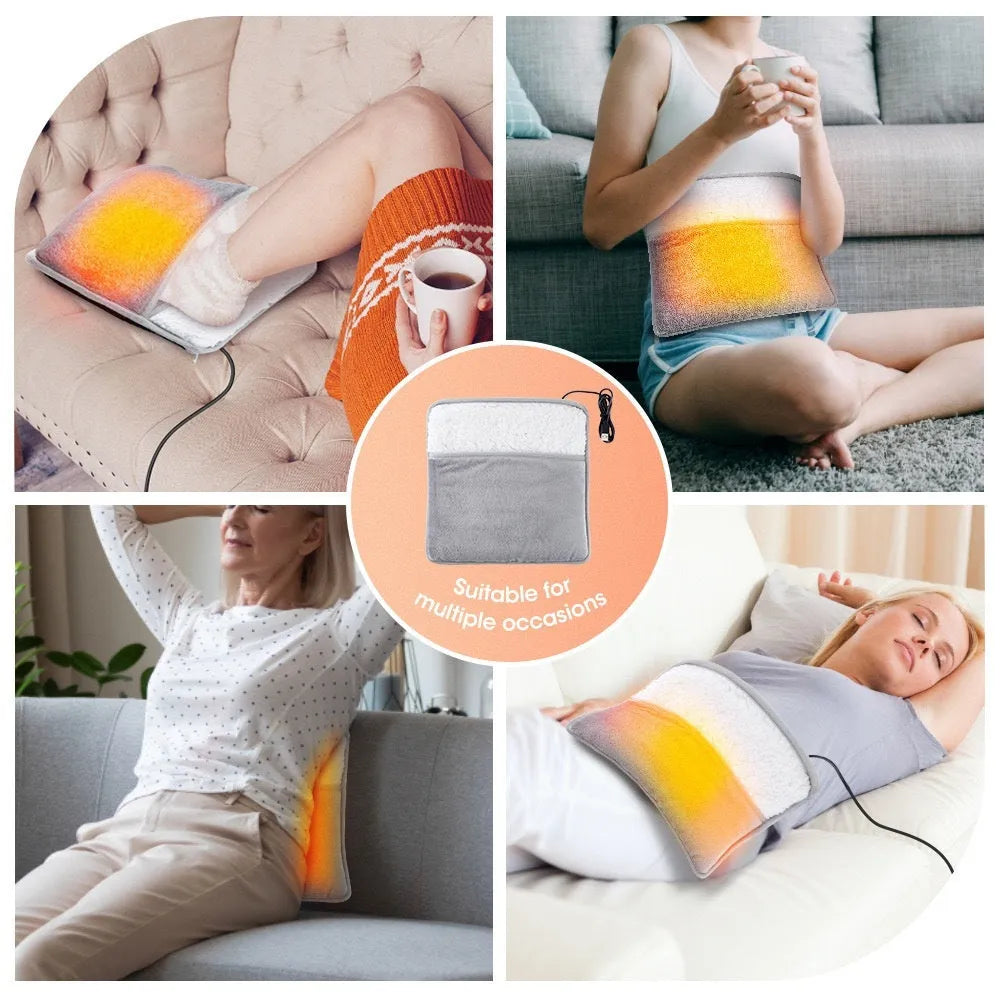 Gray USB heating feet warmer for household general use with mechanical operation