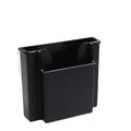 Black ABS car vent mobile phone storage box with card holder slot on interior background