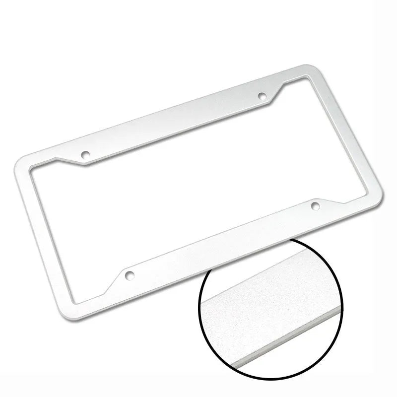 Aluminium alloy license plate frame with stainless steel in four colour options