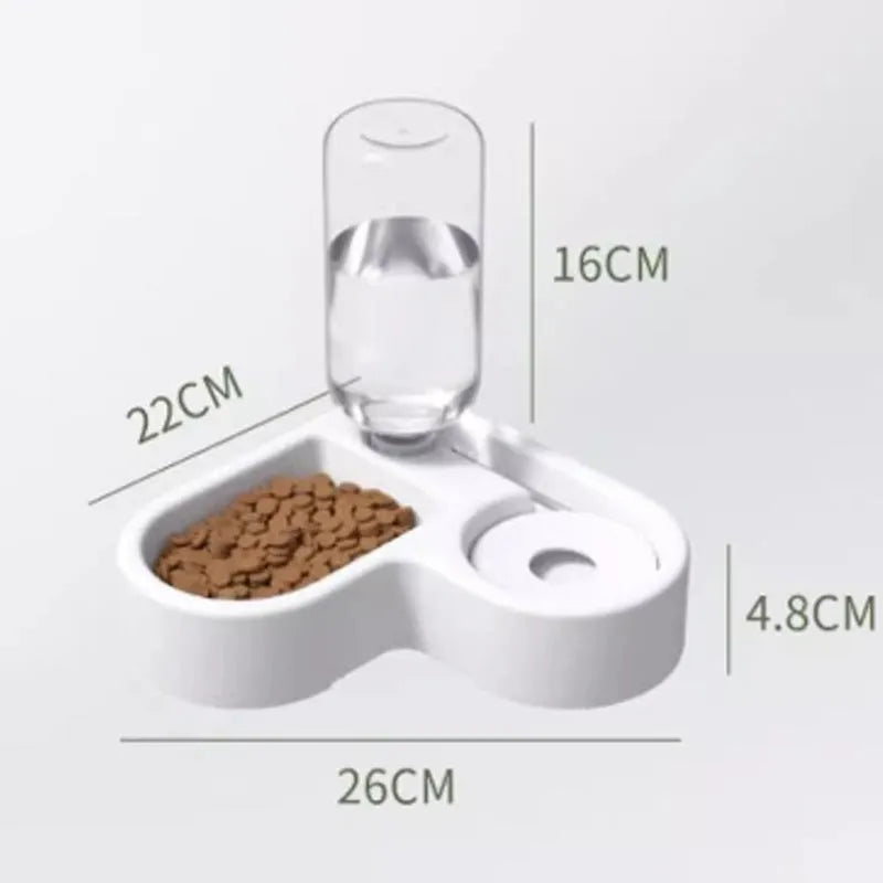 White food-grade indoor pet water fountain for cats and dogs, 22x26x16cm