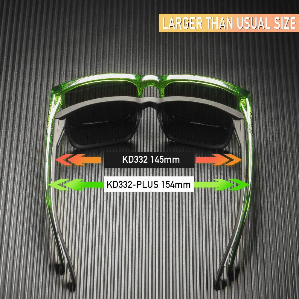 Square polarised sunglasses with TAC lenses and PC frame in multiple colour options for outdoor use