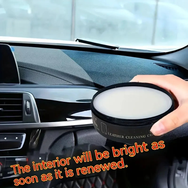 Multifunctional leather cleaning and maintenance care cream in 160g, 100g and 260g options with sponge