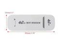 White 4G mobile USB router with USB interface for desktop notebook tablet support