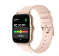 Smart watch with 1.7-inch colour touch screen showing fitness metrics and Bluetooth call interface