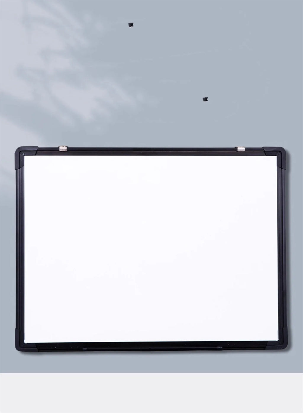 Hanging message display whiteboard 45x60CM with black frame and accessory gift pack including pens, magnets, and eraser