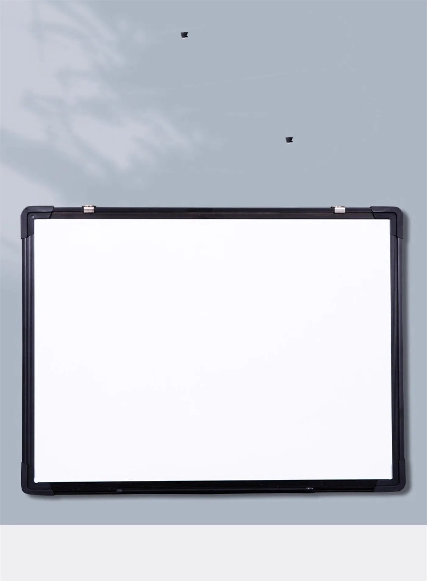 Hanging message display whiteboard 45x60CM with black frame and accessory gift pack including pens, magnets, and eraser