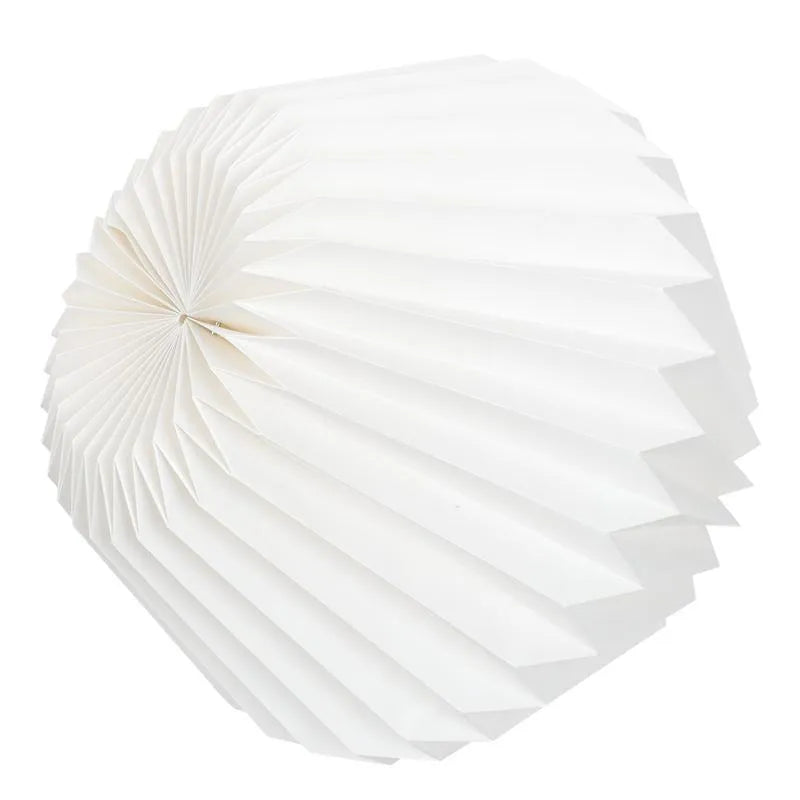 Origami waist drum paper lampshade for minimalist ceiling light decoration
