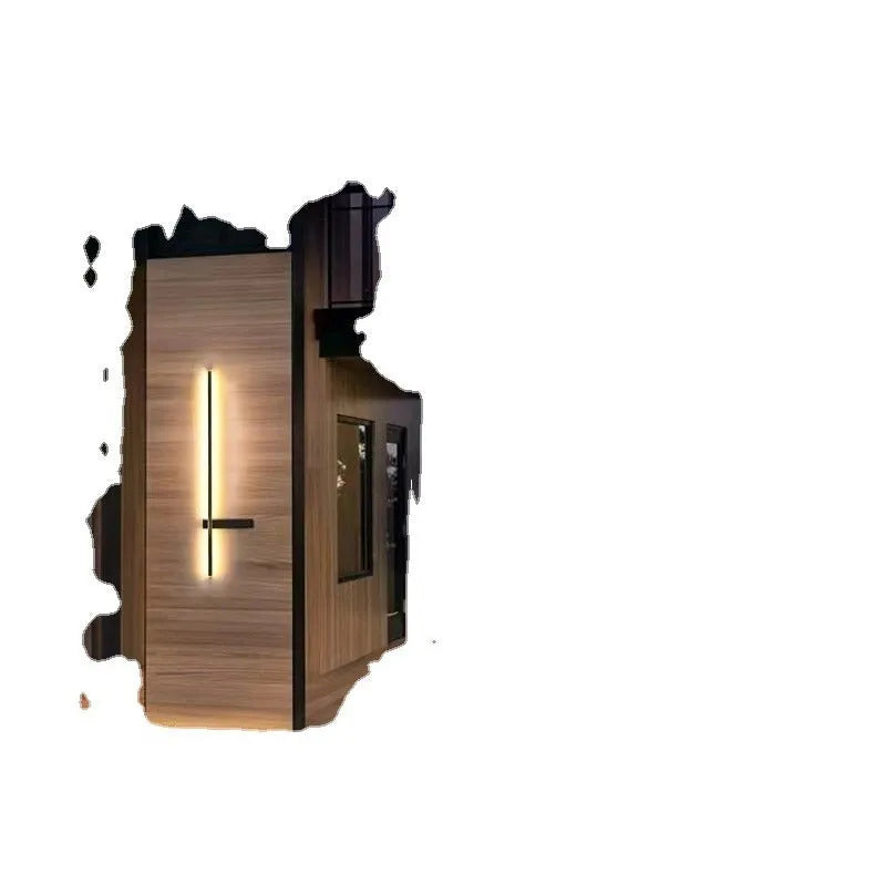 Outdoor waterproof stainless steel wall lamp with warm white 3000K light for courtyard and stairs