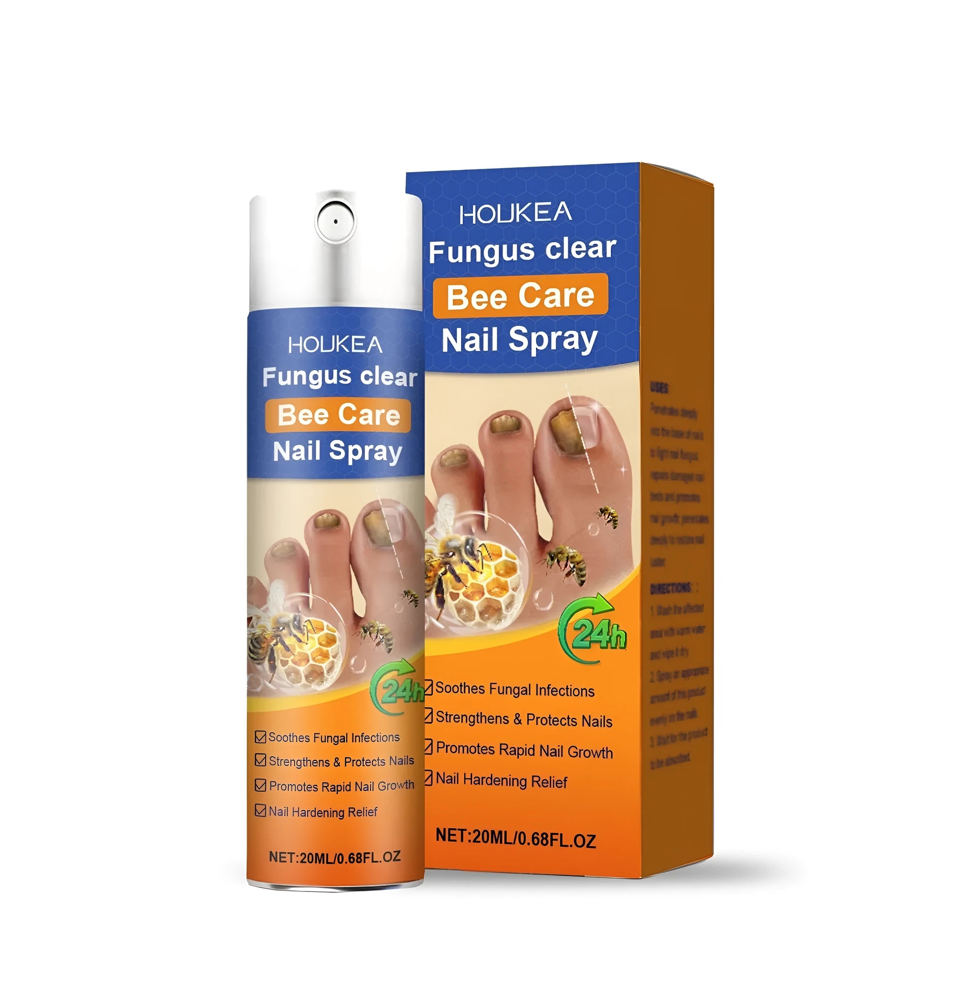 20ml nail fungus spray bottle with bee venom and phospholipase A2 ingredients